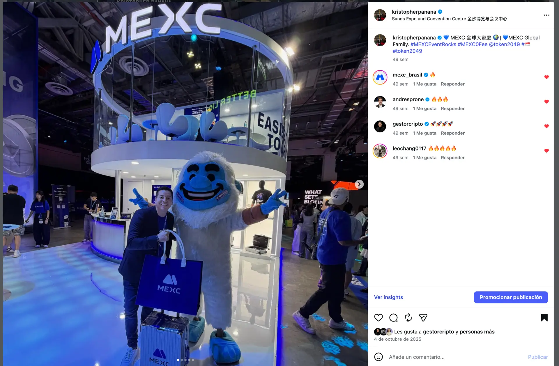 With the global MEXC family at Sands Expo and Convention Centre, Singapore.